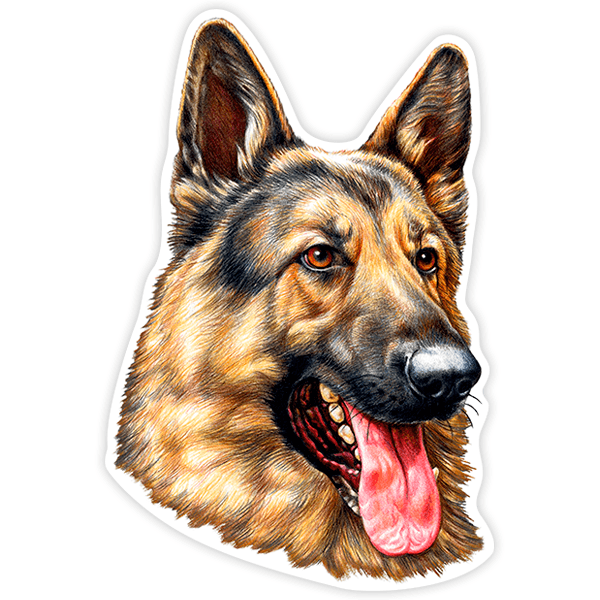 Aufkleber: German Shepherd