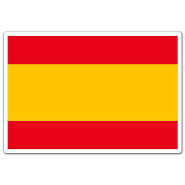 Aufkleber: Spanien Flagge ohne Schild