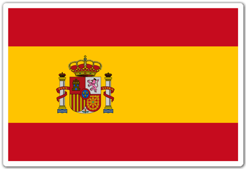Aufkleber: Spanien-Flagge