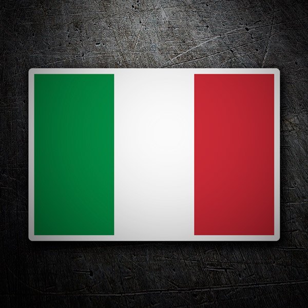 Aufkleber: Flagge Italien