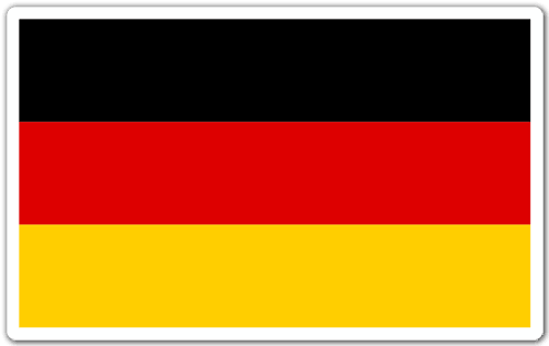 Aufkleber: Bundesflagge