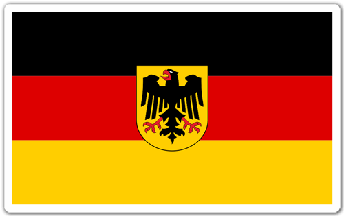 Aufkleber: Deutschland Flagge