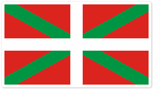 Aufkleber: Baskische Flagge