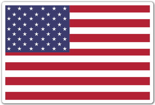 Aufkleber: USA