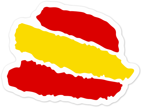 Aufkleber: Stiftstriche Spanien