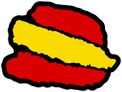Aufkleber: Stiftstriche Spanien 2