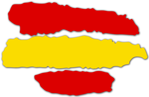 Aufkleber: Spain in Strichen