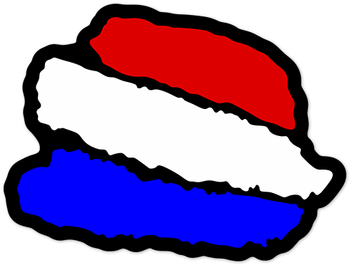 Aufkleber: Stiftstriche Frankreich