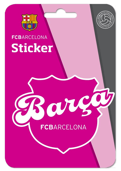 Aufkleber: Futbol Club Barcelona pink