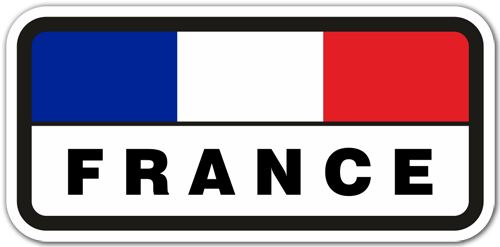 Aufkleber: France