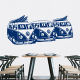 Wandtattoos: 3 Volkswagen Surf Vans 4