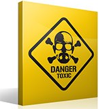 Wandtattoos: Heisenberg Danger Toxic 2