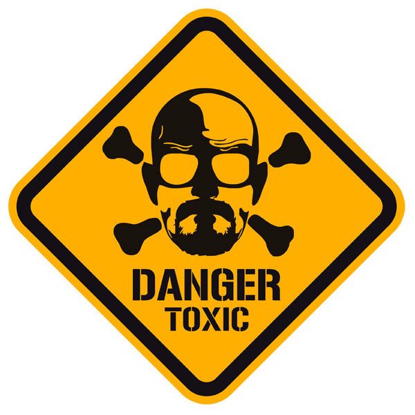 Wandtattoos: Heisenberg Danger Toxic Color