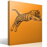 Wandtattoos: Bengal-Tiger-Sprung 3