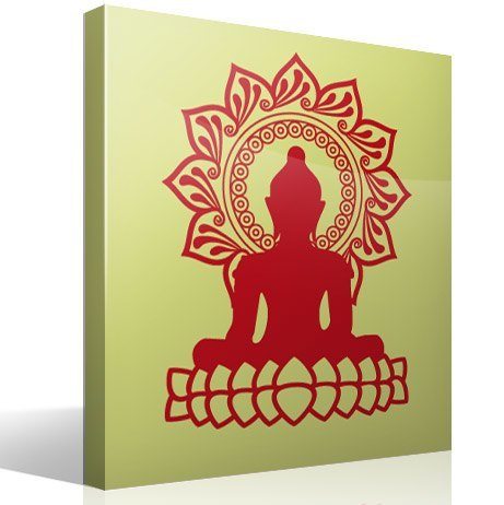 Wandtattoos: Buddha und Lotusblüte