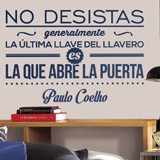 Wandtattoos: No desistas - Paulo Coelho 2