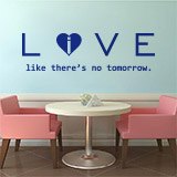 Wandtattoos: Love - live like there´s no tomorrow 2