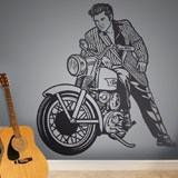 Wandtattoos: Elvis Presley und Motorrad 2