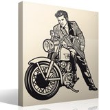 Wandtattoos: Elvis Presley und Motorrad 3