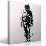 Wandtattoos: Banksy Graffiti Astronaut 3