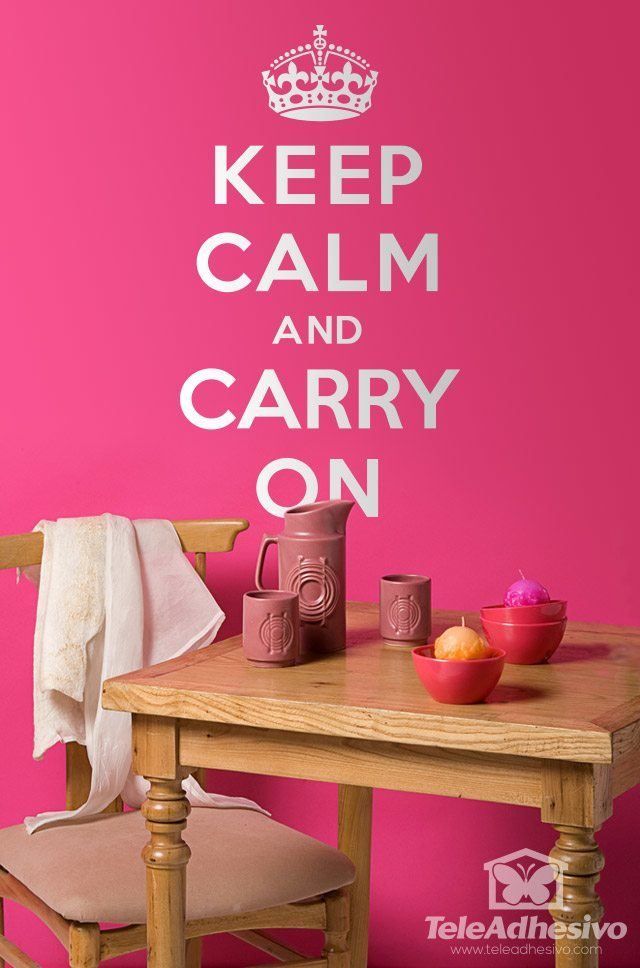 Wandtattoos: Keep Calm And Carry On