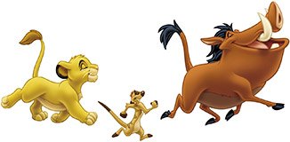 Kinderzimmer Wandtattoo: Simba, Timon und Pumba 5