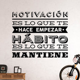 Wandtattoos: Motivación y hábito 2