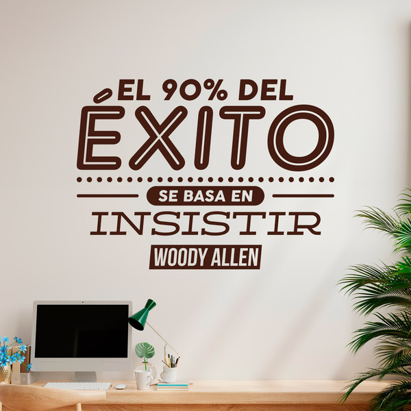 Wandtattoos: El 90% del éxito - Woody Allen