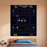 Wandtattoos: Pac-Man Arcade Spiel Farbe 6