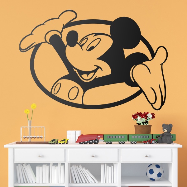 Kinderzimmer Wandtattoo: Fenster Mickey Mouse