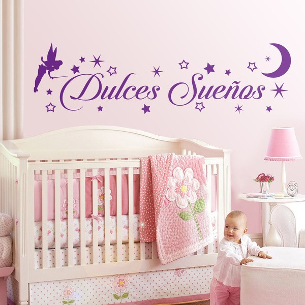 Kinderzimmer Wandtattoo: Tinkerbell Süße Träume, auf spanish