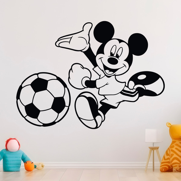 Kinderzimmer Wandtattoo: Mickey Mouse Schießen