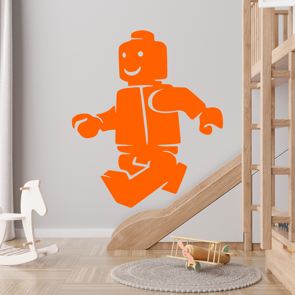 Kinderzimmer Wandtattoo: Figur Lego zu Fuß