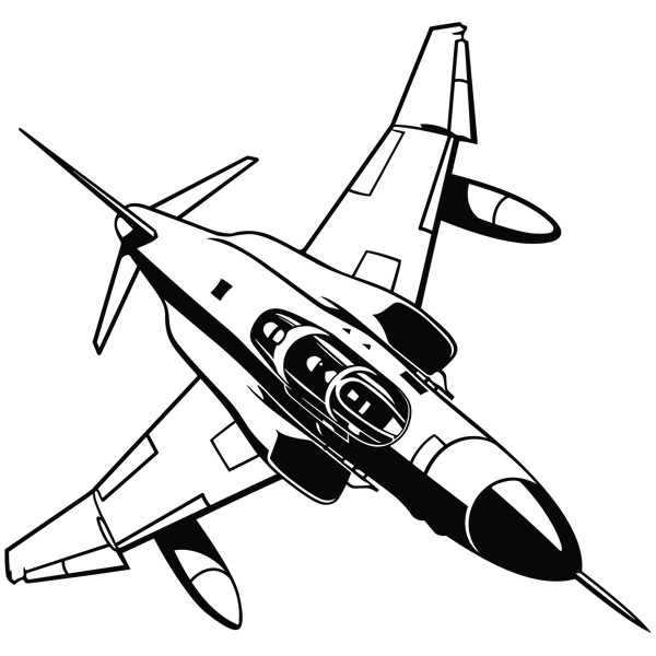 Wandtattoos: Military Jet-Flugzeugen