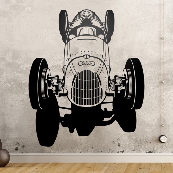 Wandtattoos: klassischer Audi Rennwagen