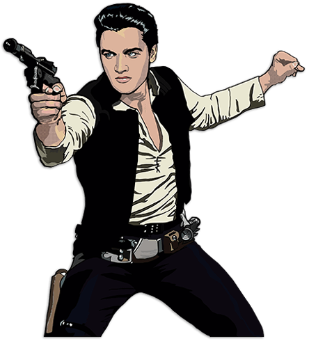 Wandtattoos: Elvis Han Solo