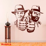 Wandtattoos: Bud Spencer und Terence Hill 2