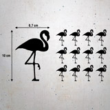 Wandtattoos: Kit 12 Flamingos 3
