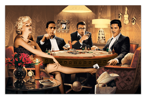 Wandtattoos: Hollywood Poker-Stars