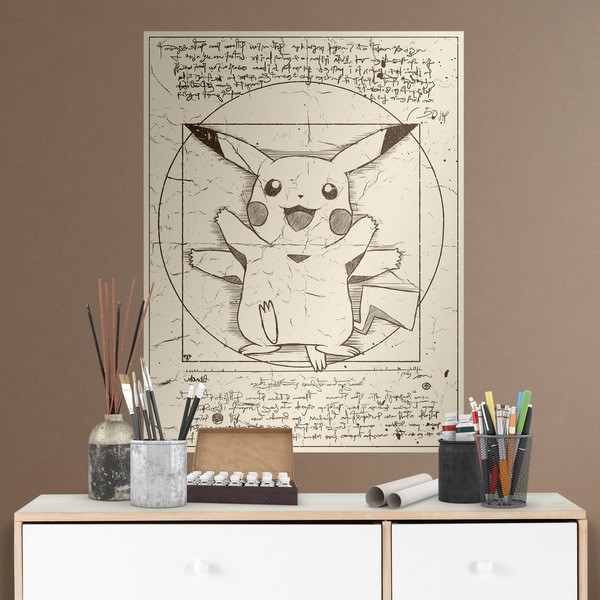 Wandtattoos: Pikachu Vitruvius