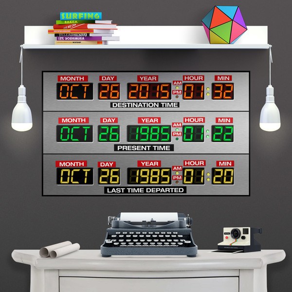 Wandtattoos: DeLorean Time Panel