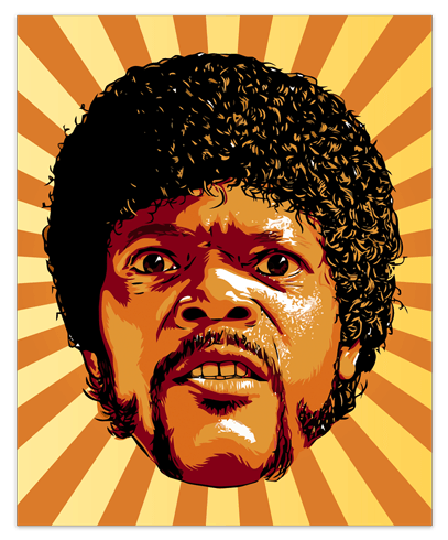 Wandtattoos: Jules Winnfield, Pulp Fiction