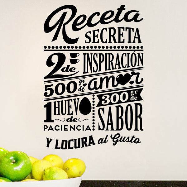 Wandtattoos: Secret recipe