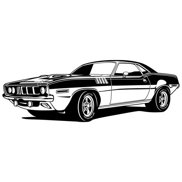 Wandtattoos: Ford Mustang Muscle Car