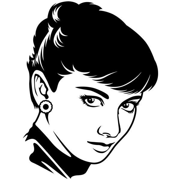 Wandtattoos: Der Look von Audrey Hepburn