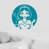 Kinderzimmer Wandtattoo: Aladdin, Princesa Jasmine 2