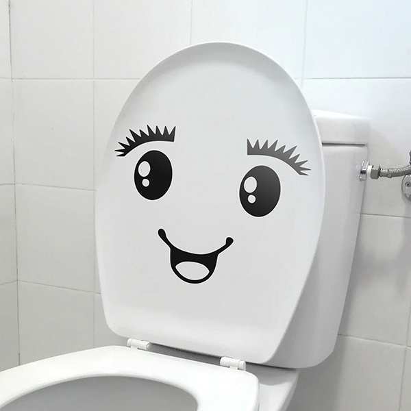 Wandtattoos: WC Lächeln