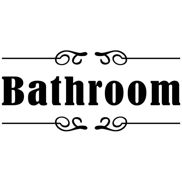 Wandtattoos: Beschilderung - Bathroom
