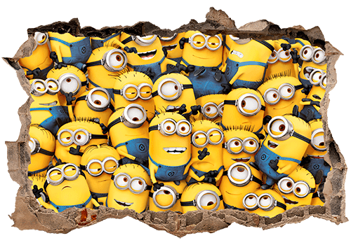 Wandtattoos: Loch Minions