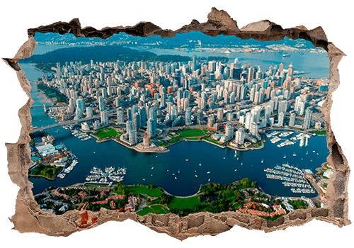 Wandtattoos: Stadt Vancouver